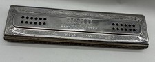 Vintage M. Hohner ECHO Bell Metal Reeds Harmonica made in Germany C  G