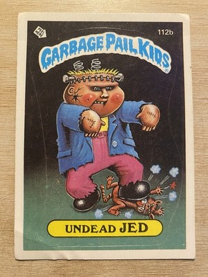 1986 Topps Garbage Pail Kids GPK Original Series 3 #112b Undead Jed
