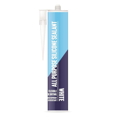 Allzweck weiß Silikon Dichtmittel wasserdicht formbeständig Dichtmittel 260ml