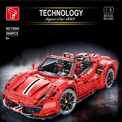 TGL T5005 Super Car 488 mit 3608 Teilen - rote Version
