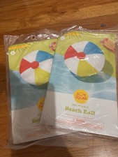 Lot Of 2 Sun Squad 14" Diameter 35.5 Cm Inflatable Beach Ball Multicolor /New