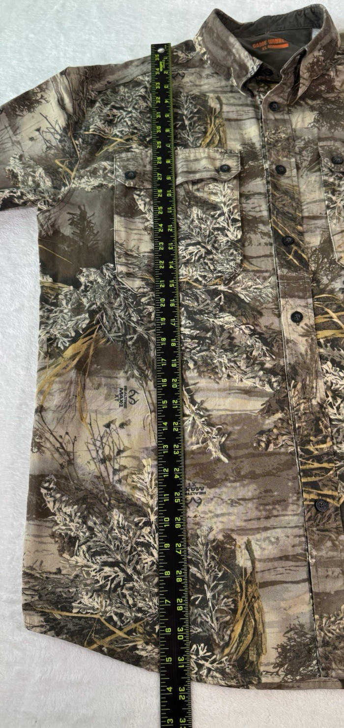 Game Winner RealTree Max camo mens Size XL button up longsleeve shirt