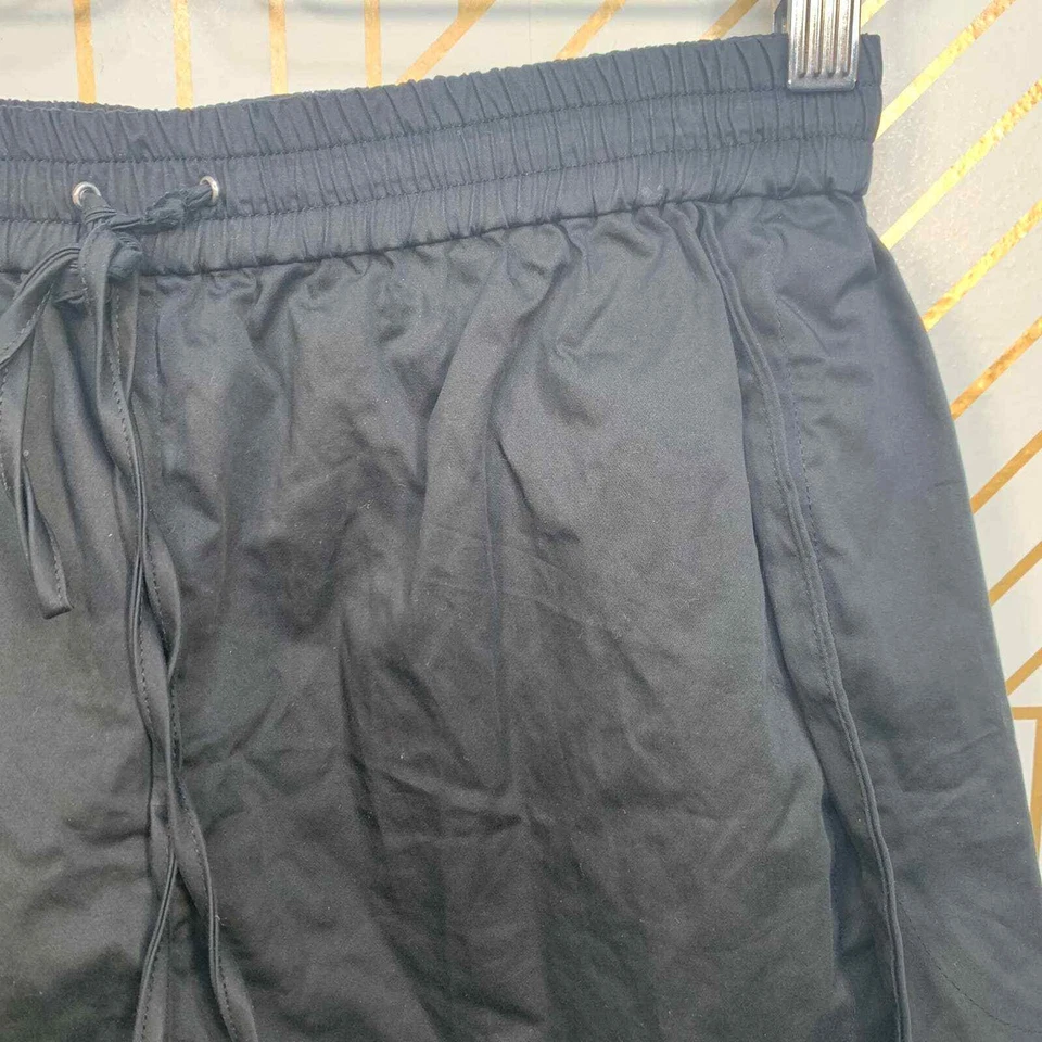 Pantalones Cortos Robert Rodriguez Negro Algodón Cordón Cintura Elástica Talla 6 Foto 4 de 4