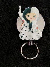 Cruella deVil Villain Disney Badge Holder Health Doctor Nurse Medical Lanyard ID