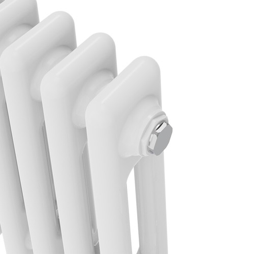 Vertical Horizontal Cast Iron Style Traditional Radiator Heated Towel Rail White - Picture 8 of 84