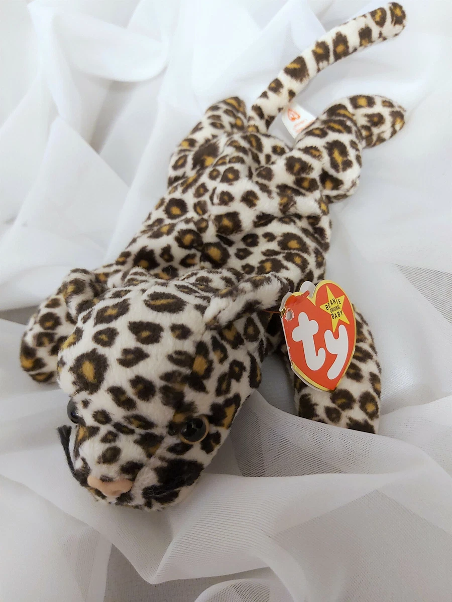 Ty Beanie Baby FRECKLES the Leopard RARE w ERRORS PVC Style 4066