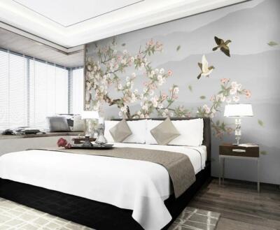 3D Flower Branch ZHUA5686 Wallpaper Wall Murals Removable Self-adhesive Amy