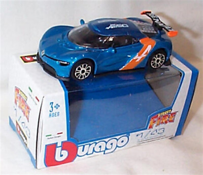 Alpine A110-50 in Blue - Burago 'Street Fire' Model Scale 1:43 new in Box