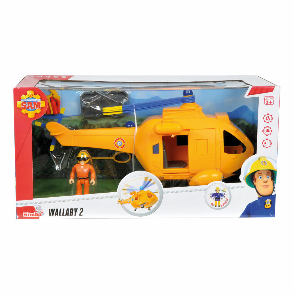 Thumbnail - Simba Feuerwehrmann Sam Hubschrauber Wallaby Ii Mit Figur Helikopter