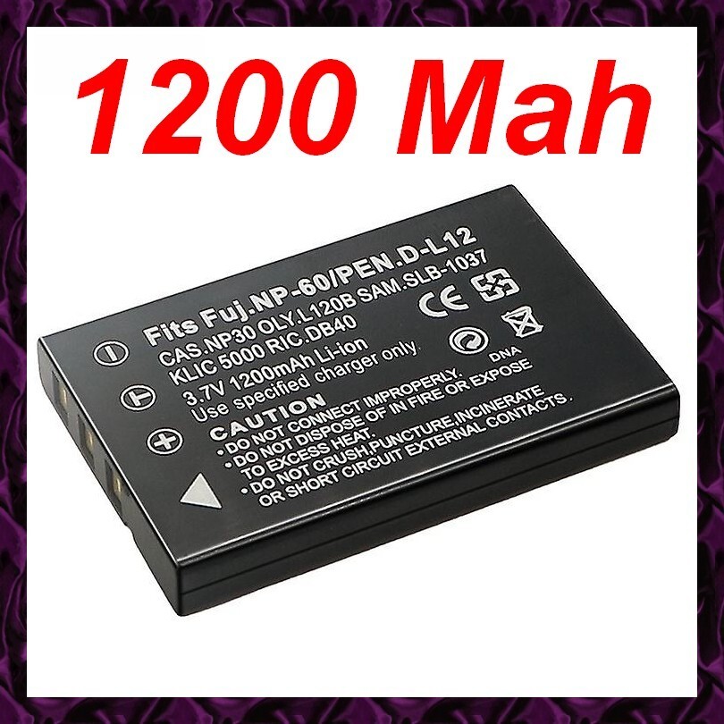 Batterie NP60 Fujifilm FinePix F402 F410 Lithium ion 1200mAh pour appareil photo