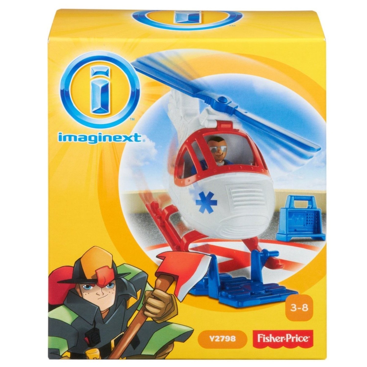 Fisher Price Imaginext Y2795 City Helicopter and Medic Figure