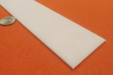 Hdpe White Bar .094" (3/32") Thick x 2.00" Wide x 48" Long, 4 Pcs, 16 Ft