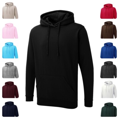 Uneek UX Hoodie UX4 Kapuzensweatshirt Herren Damen XS-6XL  Basic Pullover 