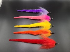 Custom 7" Bass Pike Trout Musky Fishing Bait Lure Dragon Flies Set Lot Of 5 MD1