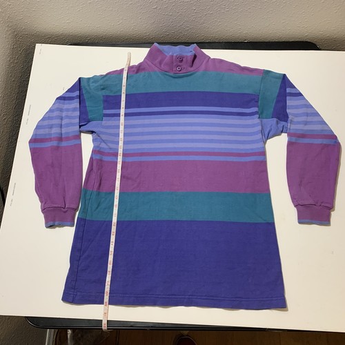 Vintage 80s LL Bean Mens L RUGBY Shirt 