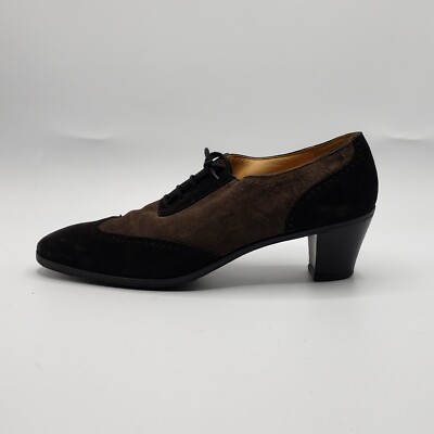 Gravati by Arthur Beren Derby style plain-toe, lace-up shoes, made in Italy ARTHUR BEREN for GRAVATI Size 11 Black Solid Leather Cap Toe  main image 2