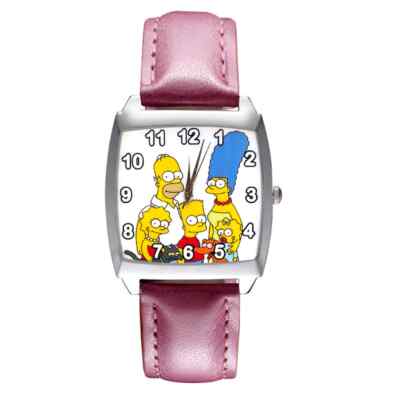 NewThe Simpsons Child Boy Man Women Girl Wrist Watch Pink