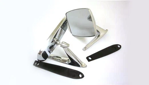 1967 to 1979 Ford Truck & Bronco Chrome Outside Rear Mirrors Side Mirror PAIR