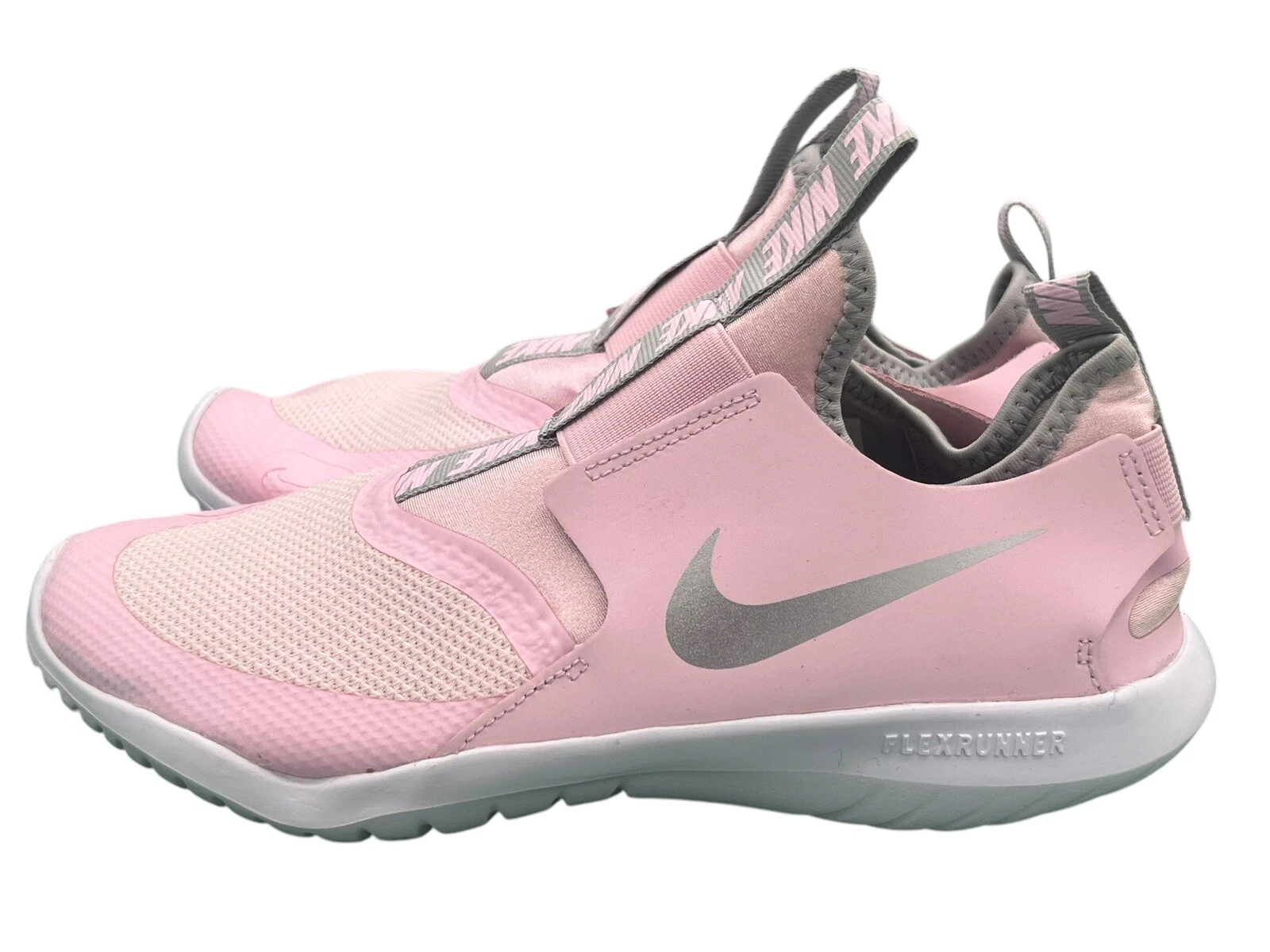 Scarpe sneakers da corsa Nike Flex Runner bambina taglia 5Y rosa grigio AT4665 609