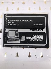 TRS-80 User's Manual for Level 1 2nd Printing 1978 Very Good Used Condition