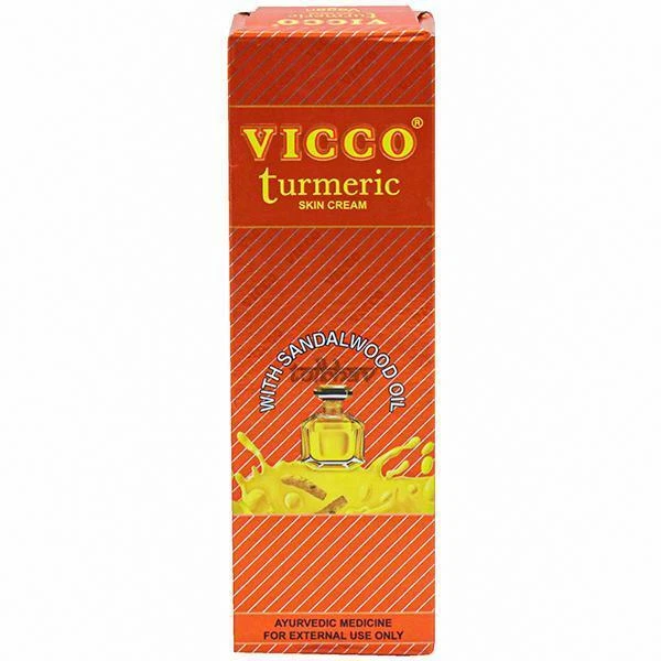 Vicco Turmeric Skin Cream Sandalwood Oil - Fairness Acne Pimples 70g Multi Pack - Image 3 of 4