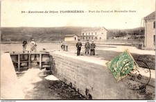 S12182 cpa 21 Plombières - Port du Canal et Nouvelle Gare