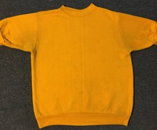 Vtg 60s 70s Faded Distress Short Sleeve Sweatshirt S M USA Grunge Biker Surf PE