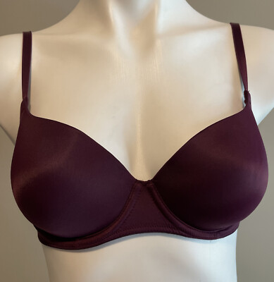 Victoria Secret PINK Wear Everywhere Women s Burgundy Underwire T-Shirt Bra