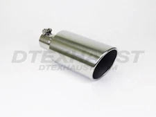 BQ9-305012RSL  STAINLESS DIESEL TIP BOLT-ON ROLL SLANT 3" INLET 5" OUTLET 12" L