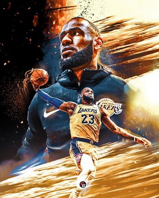 lebron james lakers posters