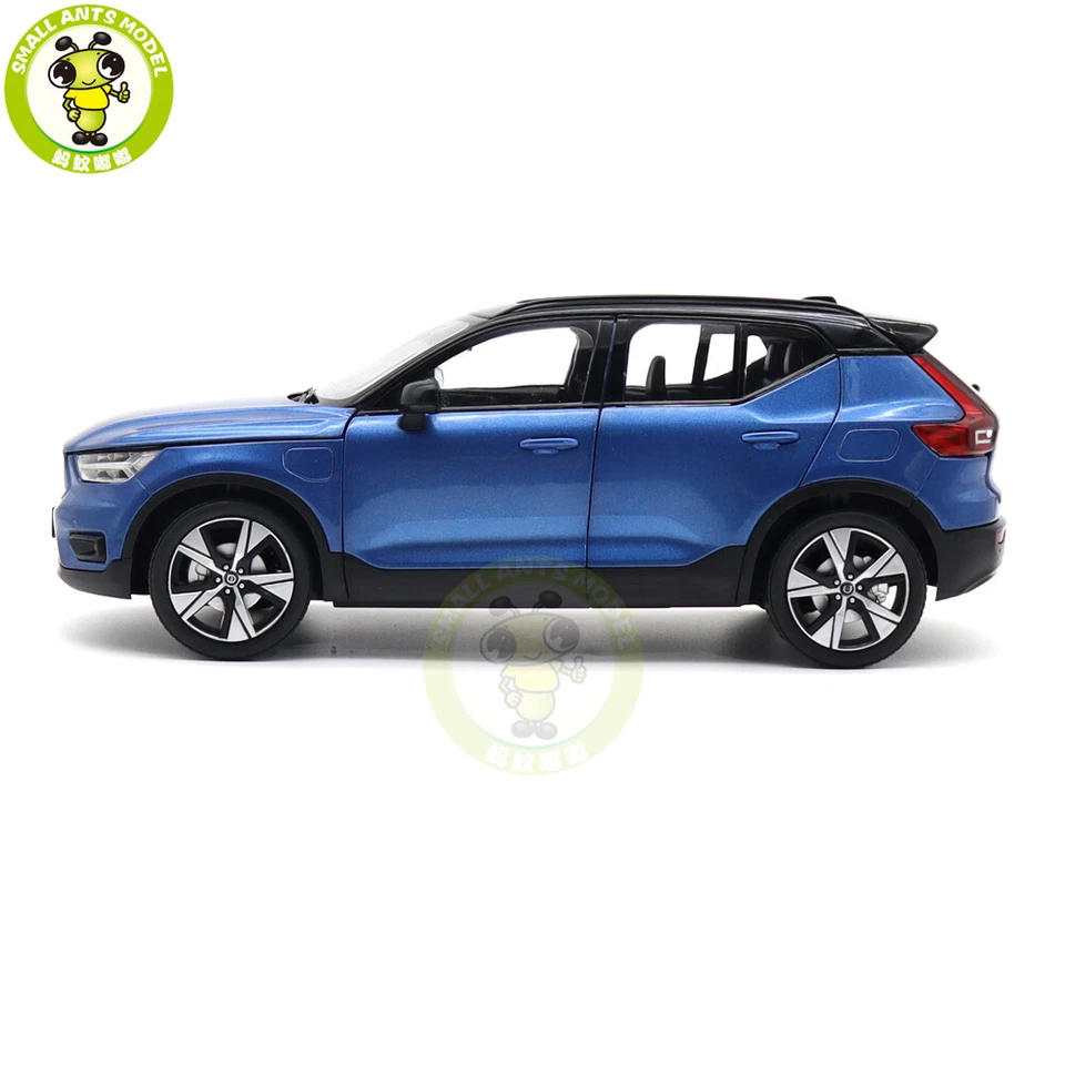 1/18 Volvo XC40 Recharge Electric Car Blue Diecast Model Toy Car Friends Gifts - Image 2 of 4