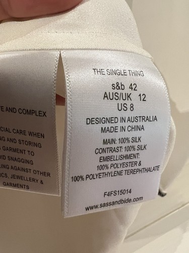 New! Versatile SASS & BIDE “The Single Thing” Silk Top Jacket * size 12 RRP $520 - Picture 10 of 10