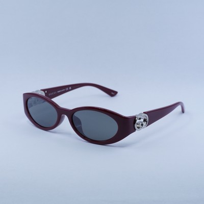 NEW GUCCI GG1662SA 006 SUNGLASSES WOMEN BURGUNDY OVAL EYEWEAR NEW GUCCI GG1662SA 006 SUNGLASSES WOMEN BURGUNDY OVAL EYEWEAR main image 2
