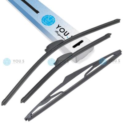 YOU.S Original SCHEIBENWISCHER SET VORNE + HINTEN für KIA CEE'D (JD)