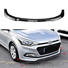 Frontstoßstangen-Spoilerlippen Für Hyundai I20 MK2 Facelift 2015–2017 Schwarz