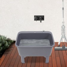 Portable Floor Mop Sink, Large Capacity Mop Bucket Freestanding Utility Mop Sink