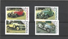 Tanzania 1986 Centenary of Motoring Set of 4 MNH