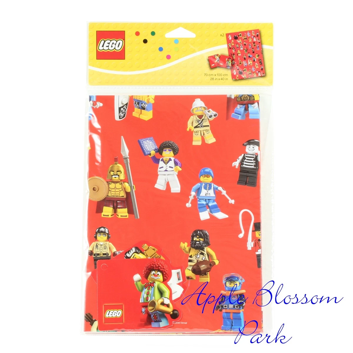 Lego wrapping paper