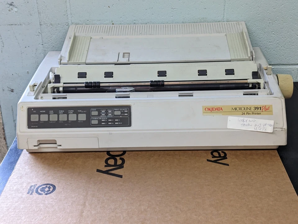 Okidata Microline 391 Plus 24 Pin Dot Matrix Printer - Image 2 of 4