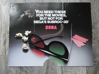 Subroc 3D Video Arcade Machine Flyer Original Sega Poster