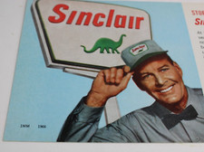 LOT OF 4 dated 1966 SINCLAIR WORLD OF DINOSAURS Old 8 x5 in. Gas Station Books