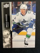 21-22 UD Series 2 Hockey French Variant Parallel 423 Brock Boeser