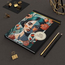 Girl in a Flower Shop Hardcover Journal Matte