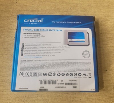 New Sealed Crucial BX100 SSD 120GB CT120BX100SSD1 6BG/S Solid