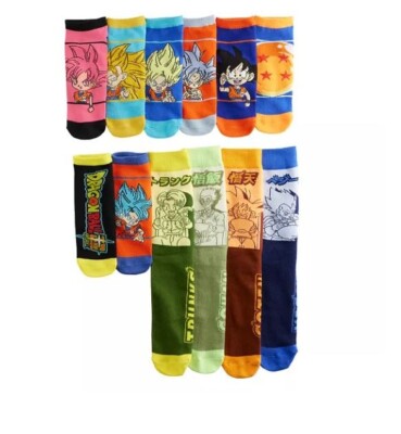 T Dragon Ball Z DBZ 12 pairs Socks Valentines Day Gift Boxed
