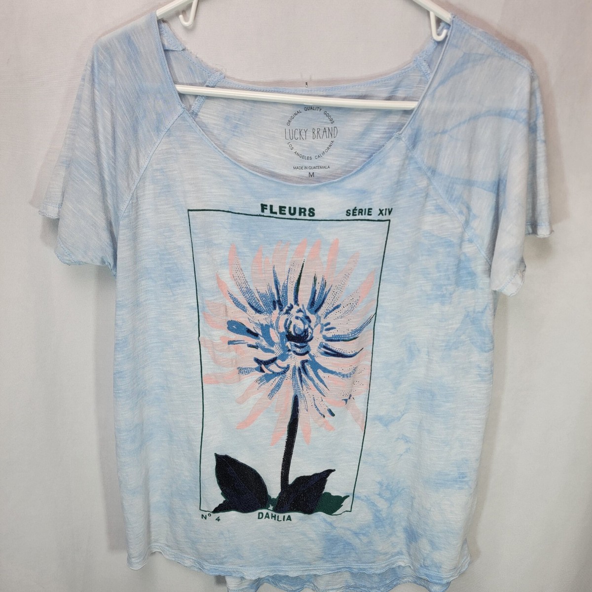 Lucky Brand Women's Top Fleurs Serie XIV No Dahlia Floral Light