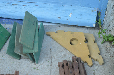 Ancien jeu de construction en bois Jeujura des années 1960