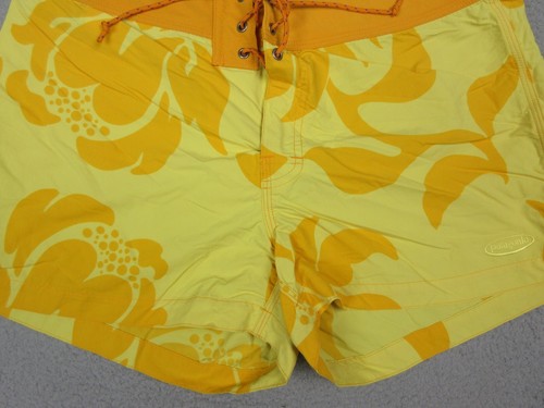 Patagonia Shorts Womens 10 Yellow Pataloha Drawstring Board Shorts 30x13 - Picture 2 of 12
