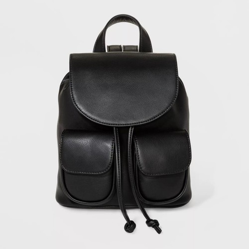 Mini Drawstring Flap Backpack - Wild 