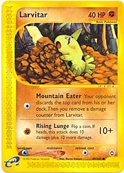 Pokemon Aquapolis  89/147 Larvitar Card 89/147